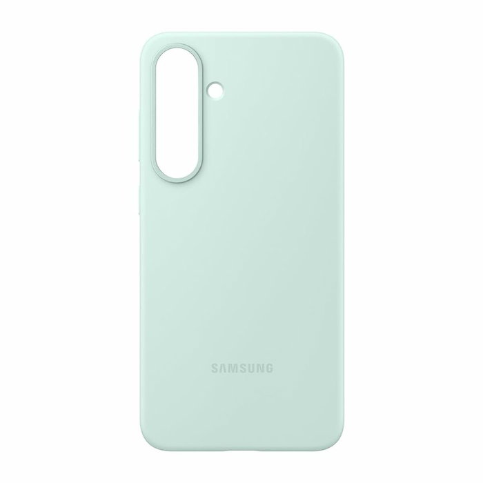 Samsung Funda de silicona verde agua para Galaxy S25+