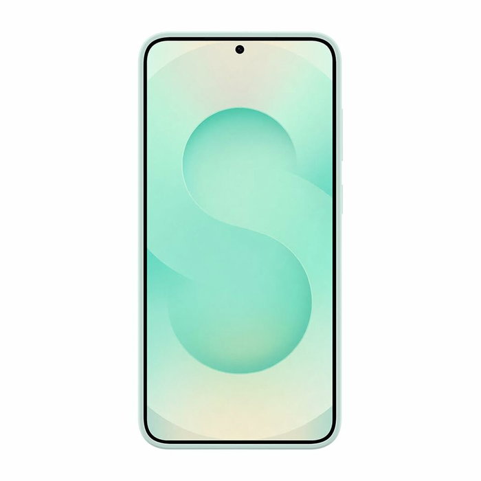 Samsung Funda de silicona verde agua para Galaxy S25+