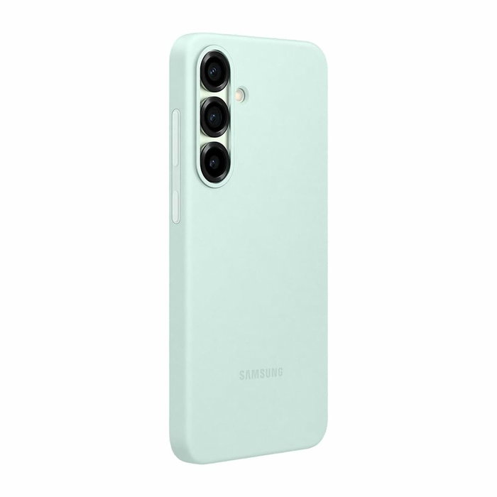 Samsung Funda de silicona verde agua para Galaxy S25+