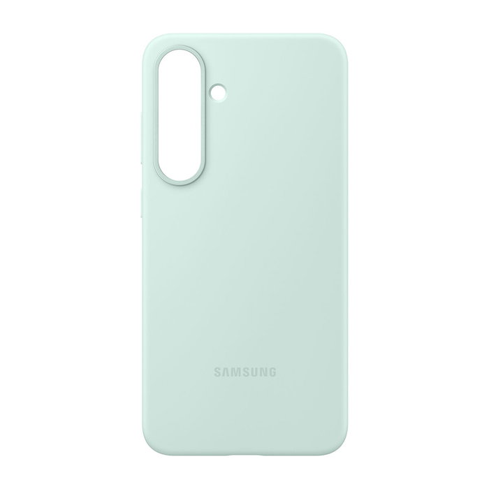 Samsung Funda de silicona verde agua para Galaxy S25+