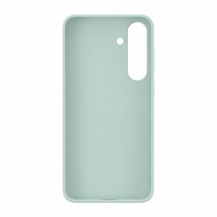 Samsung Funda de silicona verde agua para Galaxy S25+