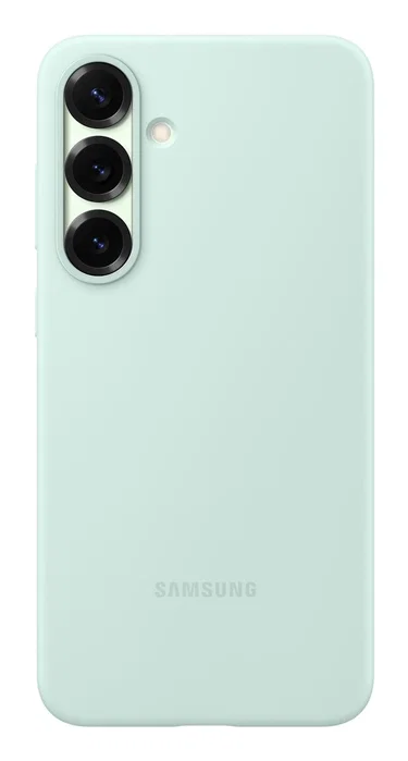 Samsung Funda de silicona verde agua para Galaxy S25+