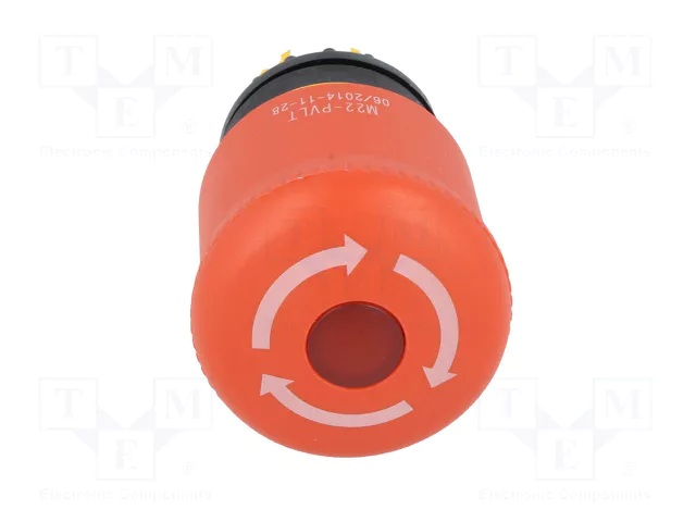Eaton M22-PVLT Interruptor de botón giratorio con traba e iluminado 38mm Eaton M22-PVLT Interruptor de botón giratorio con traba e iluminado 38mm