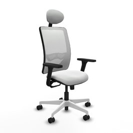 PIQUERAS Y CRESPO Silla de oficina Zulema Blanca con Mecanismo Sincro