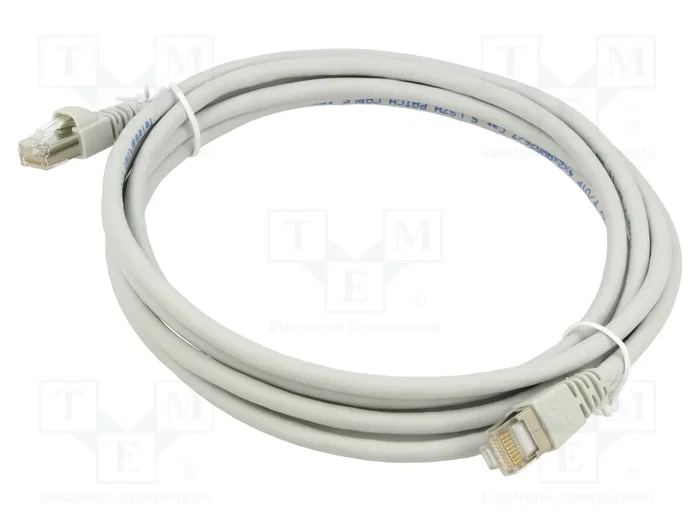 TELEGÄRTNER Patch cord Cat 5 F/UTP 3m Gris