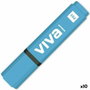Molin Marcador Fluorescente Viva Azul (Set de 10)