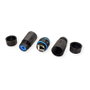 VALUE 21.99.3000 Acoplador RJ-45 Categoría 6 (Cat.6 Clase E) Blindado para Exterior/Industria, 3 Puertos Hembra/Hembra, Negro y Azul