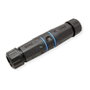 VALUE 21.99.3000 Acoplador RJ-45 Categoría 6 (Cat.6 Clase E) Blindado para Exterior/Industria, 3 Puertos Hembra/Hembra, Negro y Azul