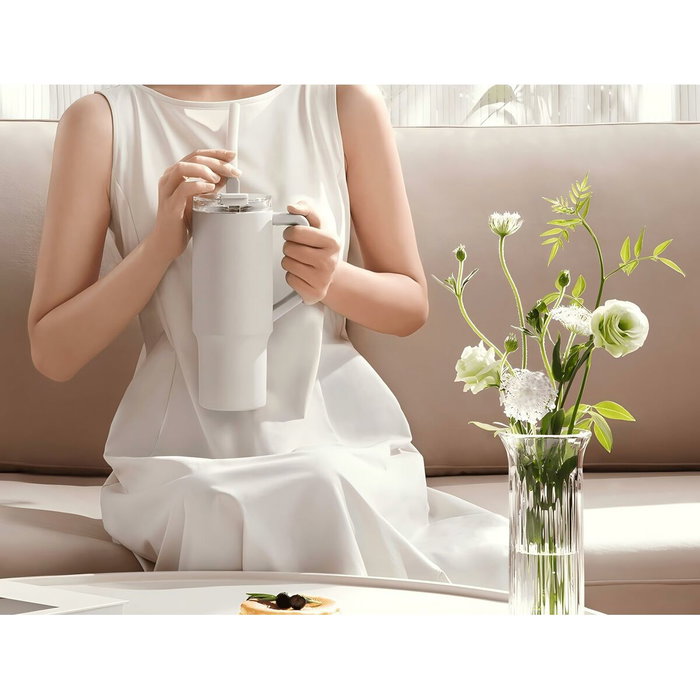 Xiaomi Straw Mug Taza Térmica Blanca 1L