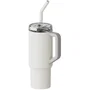 Xiaomi Straw Mug Termo con Pajita, Modelo XMXGB01PL, Botella Aislante de Acero Inoxidable 316L, Capacidad 1000ml (1L), Color Blanco