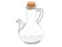 Vivalto Aceitera o Porrón con Tapón de Corcho, Vidrio Transparente, 290 ml, Dimensiones 12x14.5x9.5 cm (Set de 24)