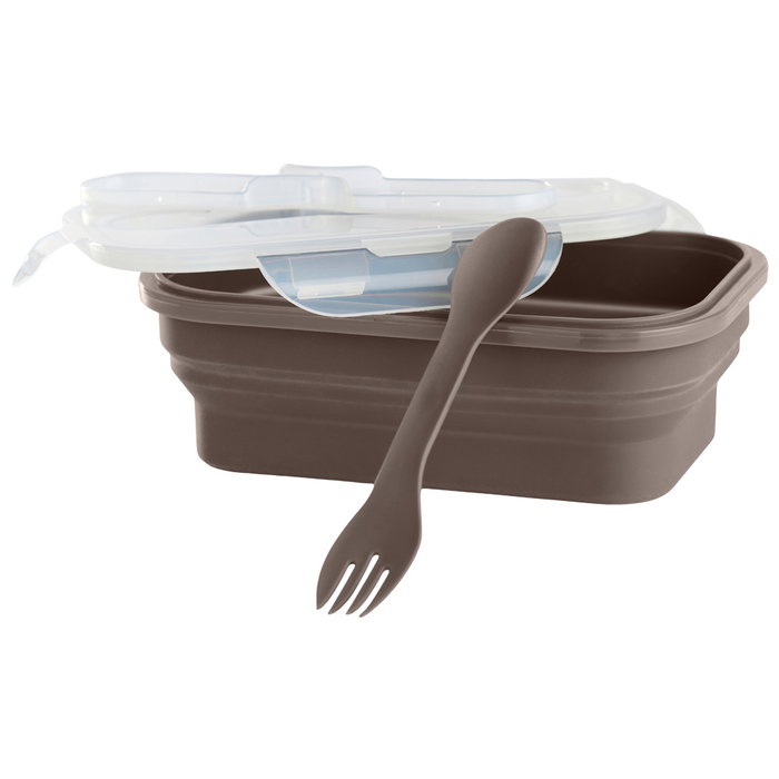 Day Fiambrera Plegable de Silicona con Cubierto Integrado - Apta Microondas y Lavavajillas, 19.5x12.5x6 cm, Colores Surtidos Day Fiambrera Plegable de Silicona con Cubierto Integrado - Apta Microondas y Lavavajillas, 19.5x12.5x6 cm, Colores Surtidos