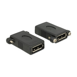 DeLOCK Adaptador DisplayPort 1.1 F-F, Hembra a Hembra, 1920x1080, Oro, Negro