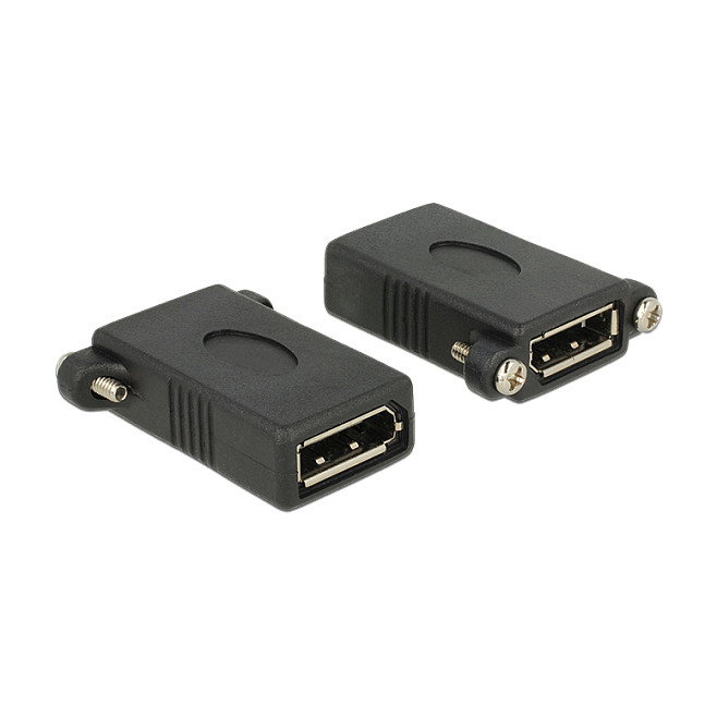 DeLOCK Adaptador DisplayPort 1.1 F-F, Hembra a Hembra, 1920x1080, Oro, Negro DeLOCK Adaptador DisplayPort 1.1 F-F, Hembra a Hembra, 1920x1080, Oro, Negro
