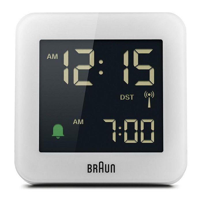 Braun BC 09 W-DCF Reloj Despertador Digital Plaza Blanco Batería