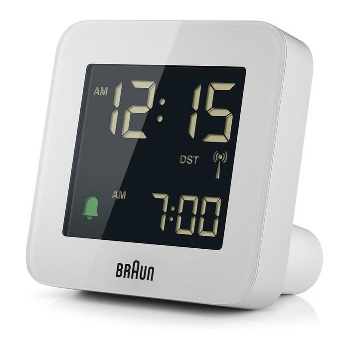 Braun BC 09 W-DCF Reloj Despertador Digital Plaza Blanco Batería
