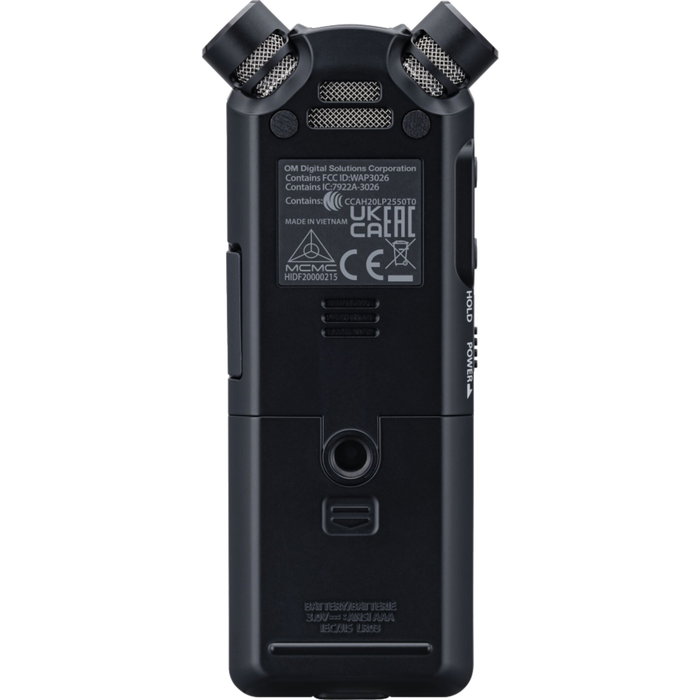 OM SYSTEM LS-P5 Kit Grabador de audio estéreo PCM lineal con TRESMIC II, Negro
