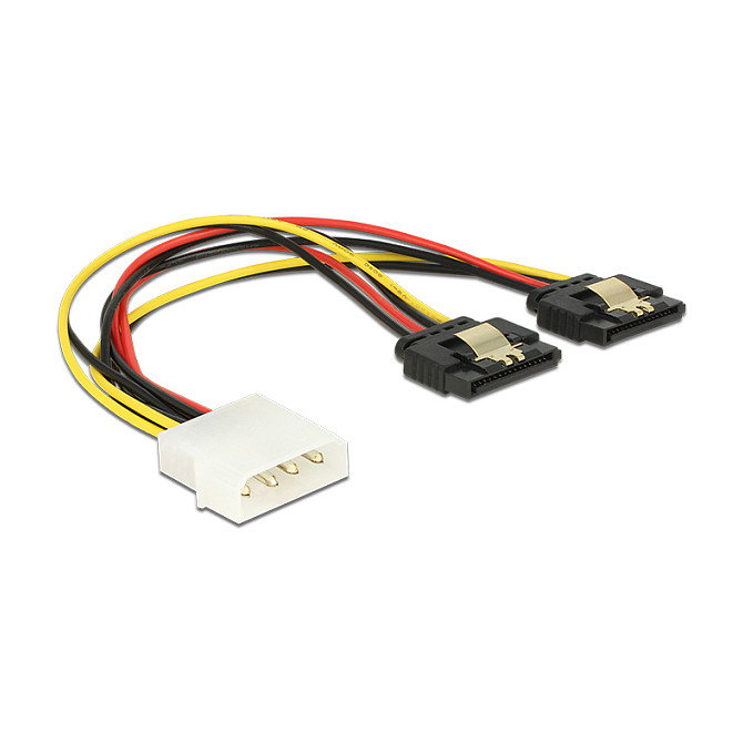 DeLOCK 85237 Cable de Alimentación Molex 4 Pin a 2 x SATA 15 Pin DeLOCK 85237 Cable de Alimentación Molex 4 Pin a 2 x SATA 15 Pin