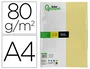 Liderpapel Papel Color A4 80gr Amarillo Paquete de 100 Hojas