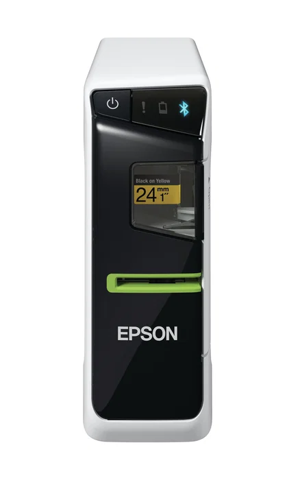 Epson LabelWorks LW-600P Impresora de Etiquetas Portátil, Transferencia Térmica, Bluetooth y USB, 180 DPI, 15 mm/s, Hasta 24 mm de Ancho, para Smartphone y PC