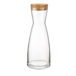 Bormioli Botella Ypsilon 0.5L de Cristal con Tapón de Corcho (Set de 6)