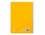 Liderpapel Cuaderno Espiral Pautaguía A5 Tapa Dura Amarillo