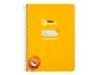 Liderpapel Cuaderno Espiral Pautaguía A5 Tapa Dura Amarillo