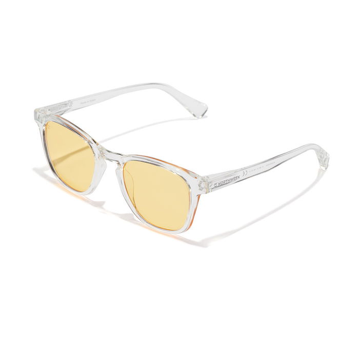 Northweek WALL Gafas de Sol Rectangulares Polarizadas Transparentes Amarillo 140mm