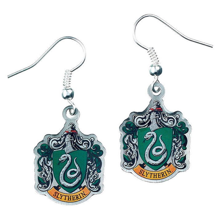 THE CARAT SHOP Pendientes Slytherin Crest Harry Potter de aleación de zinc