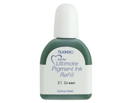 Tsukineko Tinta VERSACOLOR verde opaca recarga 15ml