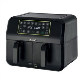 Ariete 4623 Freidora de Aire Dual 8L (4L + 4L) con 2 Cestas y 8 Programas Preestablecidos