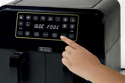 Ariete 4623 Freidora de Aire Dual 8L (4L + 4L) con 2 Cestas y 8 Programas Preestablecidos