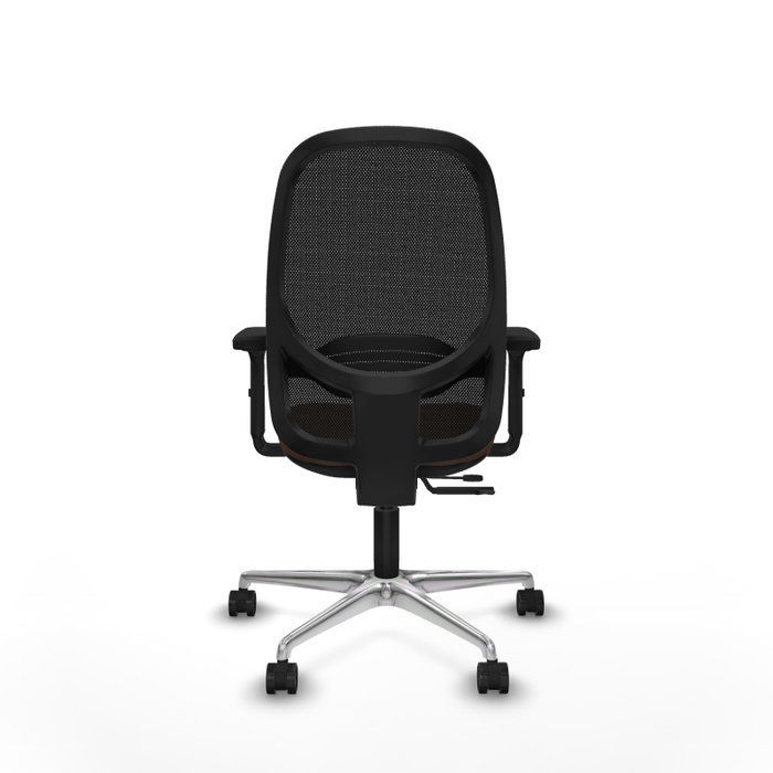 PIQUERAS Y CRESPO Silla de oficina Cilanco con mecanismo Sincro/Traslack Marrón oscuro/Negro