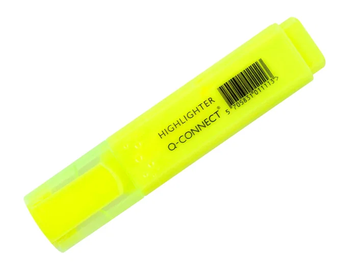 Q-connect Rotulador Fluorescente Amarillo Punta Biselada Trazo 1-5 mm Q-connect Rotulador Fluorescente Amarillo Punta Biselada Trazo 1-5 mm