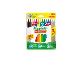 Carioca Plasticeras Plastello Colores Surtidos 12+2 Unidades