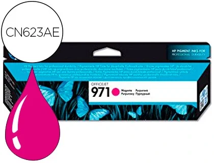 HP Cartucho de Tinta 971 Magenta CN623AE HP Cartucho de Tinta 971 Magenta CN623AE