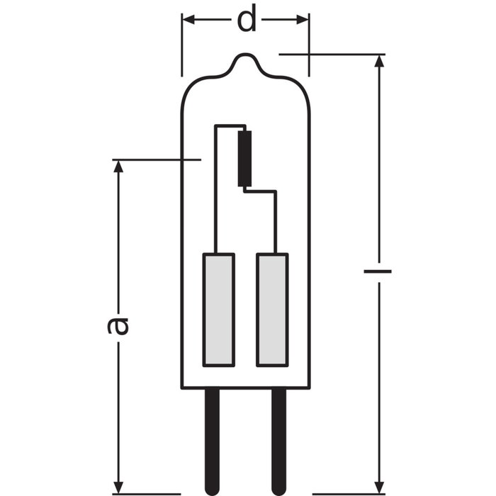 Ledvance/Osram Lámpara de bajo voltaje G4 10 W 130 lm 2800 K regulable