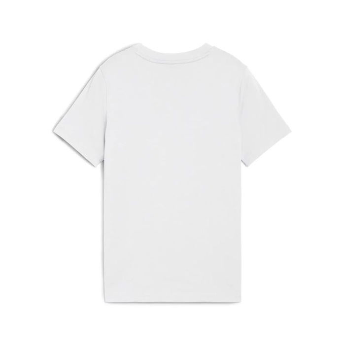 Camiseta de Manga Corta Infantil Puma Essentials Logo Lab B Blanco L