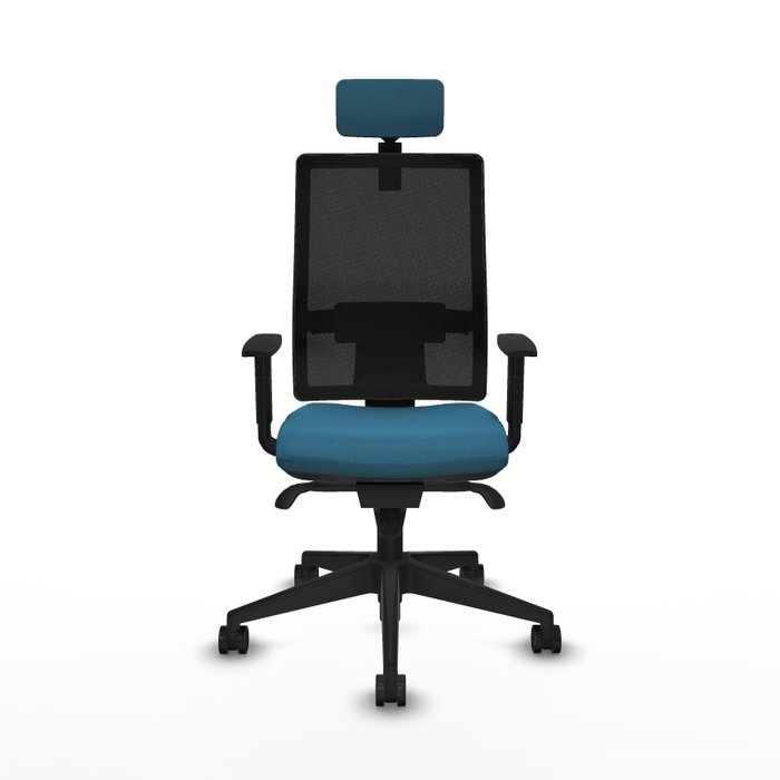 PIQUERAS Y CRESPO Silla de oficina Horna con mecanismo Sincro, Verde petróleo y Negro PIQUERAS Y CRESPO Silla de oficina Horna con mecanismo Sincro, Verde petróleo y Negro