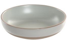 DKD Home Decor Plato de Gres Mate Azul Celeste 18,5x18,5x5 cm