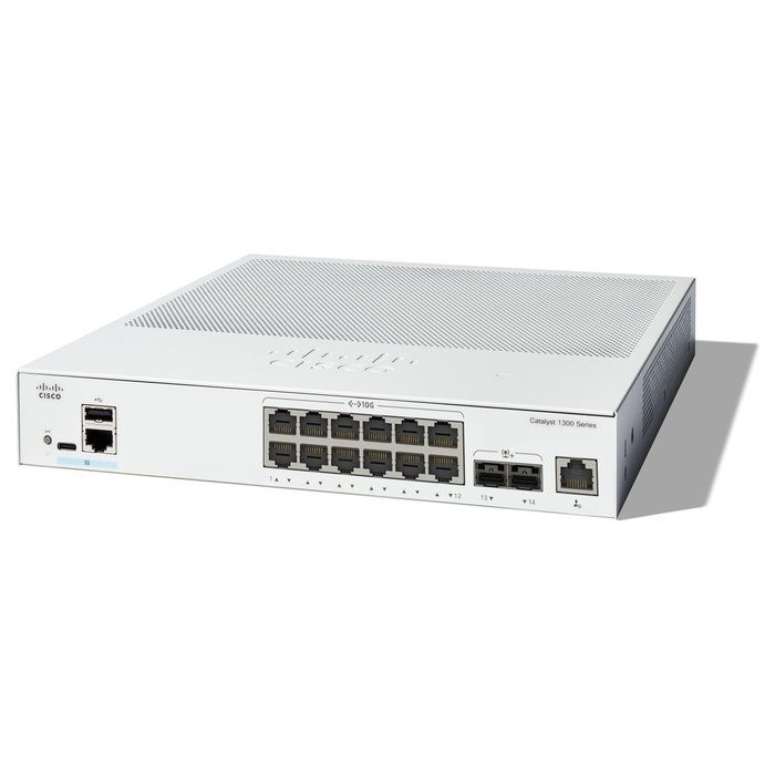 Cisco Catalyst C1300-12XT-2X Switch Gestionado 12 Puertos 10G y 2 SFP+ Cisco Catalyst C1300-12XT-2X Switch Gestionado 12 Puertos 10G y 2 SFP+