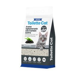 Nayeco Toilette Cat Arena Aglomerante de Bentonita con Carbón Activo 10L