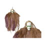 NOVOK Decoración Colgante Fantasma con Túnica Morada y Calavera Verde, 31 cm