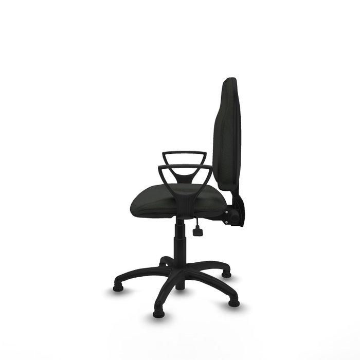 PIQUERAS Y CRESPO Silla de oficina Algarra con mecanismo Asincro, Negro