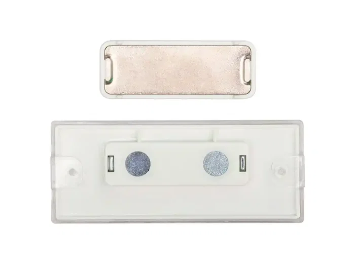 Q-connect Identificador KF14139 con Clip Magnético, Apertura Superior, 75x28 mm