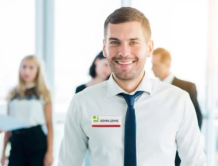 Q-connect Identificador KF14139 con Clip Magnético, Apertura Superior, 75x28 mm