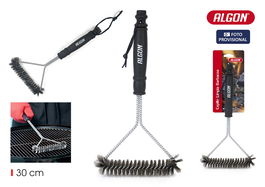 Inde Cepillo para Barbacoa de Alambre de Acero, Limpiador de Parrillas, 34.2 cm de Largo - Algon Bbq (24 Unidades)