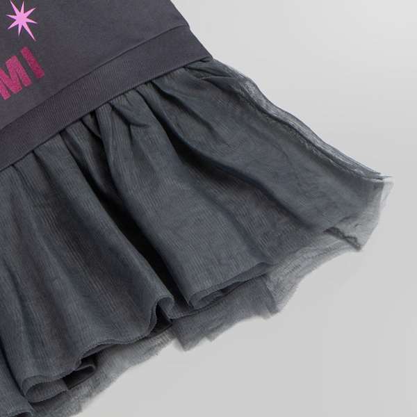 Cerdá Sudadera French Terry Tul Hello Kitty Kuromi 5 años DARK GRAY