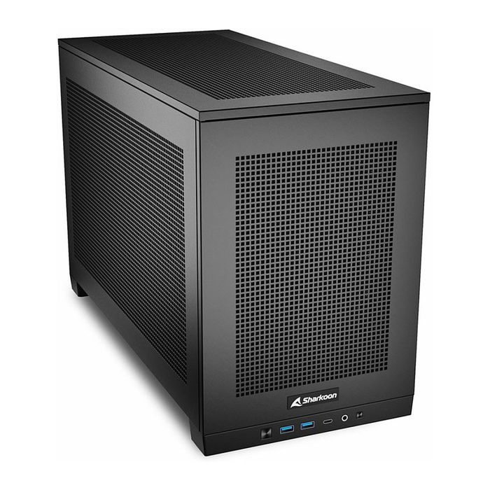 Sharkoon Rebel C20 ITX Torre PC Negro Metal Mini-ITX para Gaming