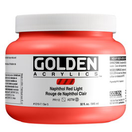 Golden Rojo Naftol Claro Heavy Body Acrílico 946 ml